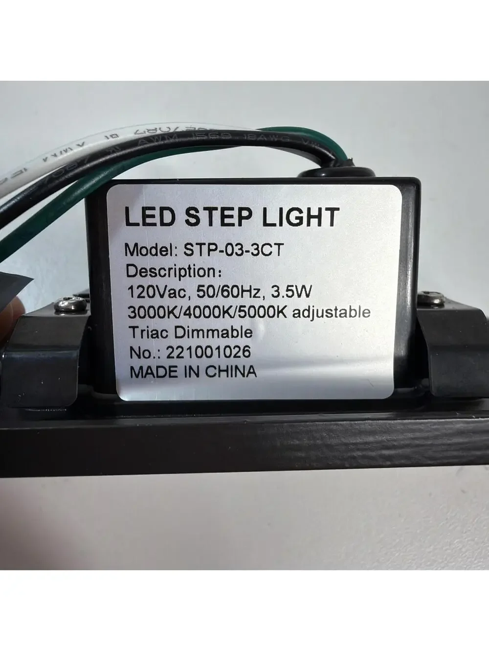 120V Dimmable Indoor Outdoor Step Light,3000K Warm White Stair Lights,Oil Rub...
